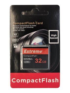 CompactFlash Extreme 32 GB 60MB/s UDMA 7 High Speed 4K video NIP